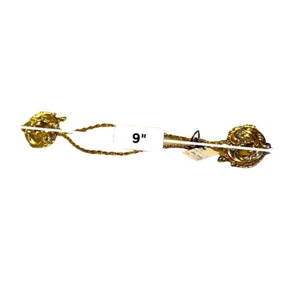 Beautiful Vintage Double Chain Lapel Brooch - Picture 5 of 6